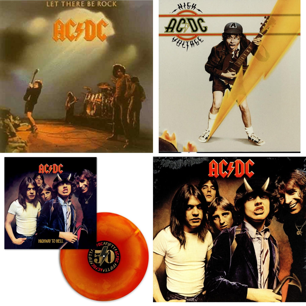 Highway To Hell (Orange Blend LP Vinyl) & High Voltage (180G) & Let There Be Rock (180G) & Highway To Hell (180G)