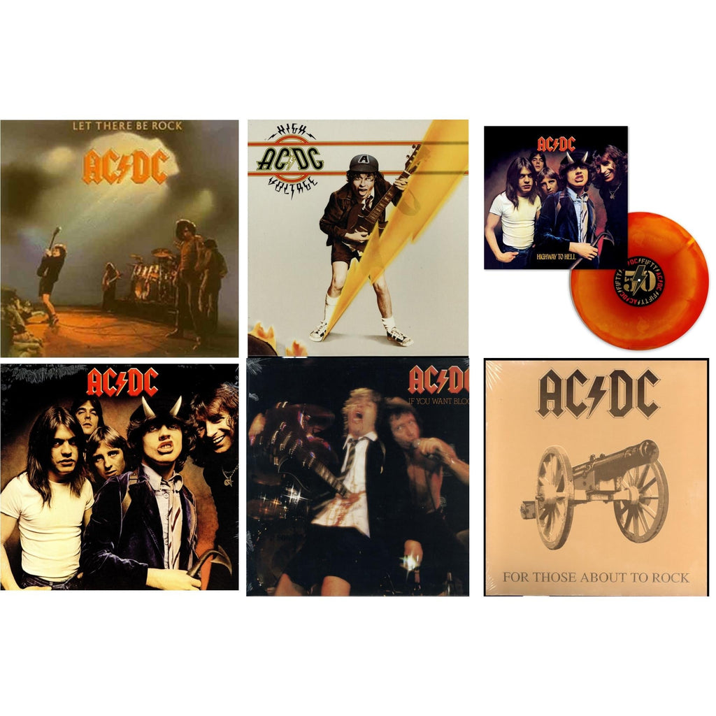 Highway To Hell (Orange Blend LP Vinyl) & High Voltage (180G) & Let There Be Rock (180G) & If You Want Blood You've Got It (180G) & Highway To Hell (180G) & For Those About To Rock (180G)