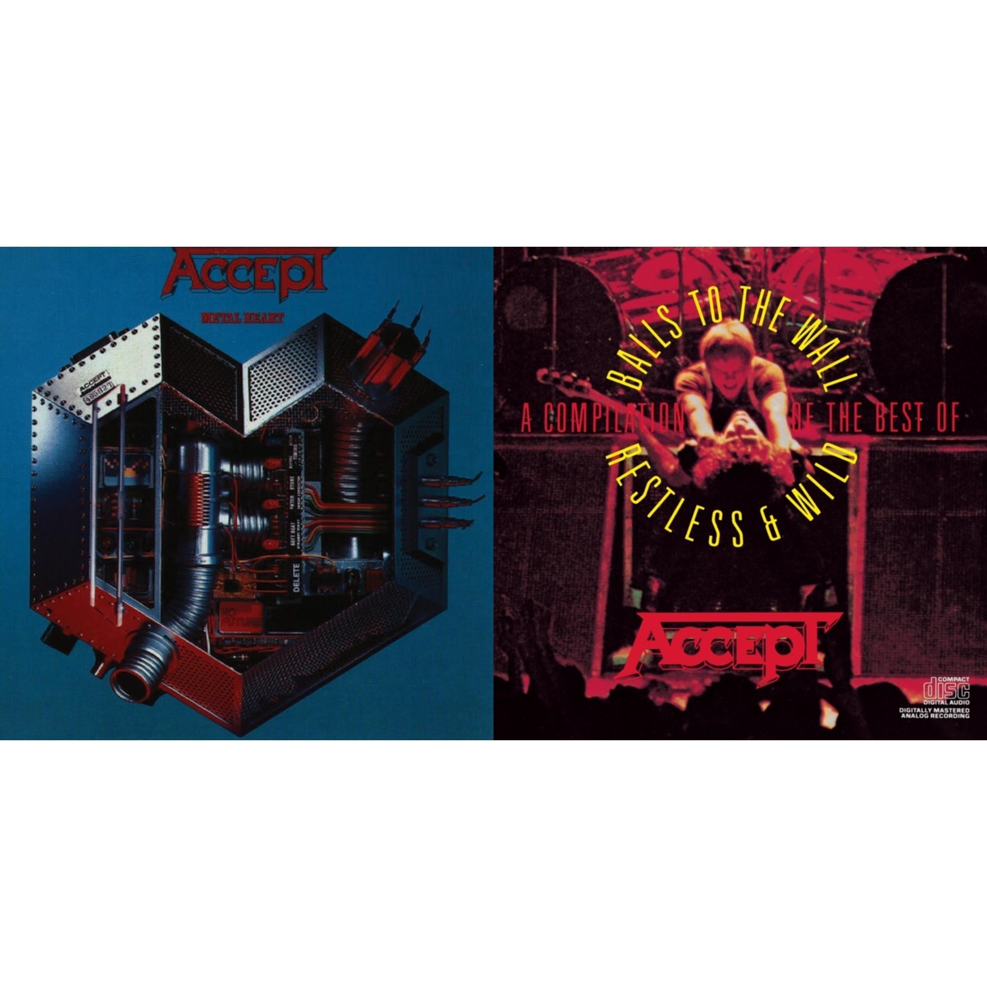 Accept - Metal Heart & Compilation Best Of Balls To Wall / Restless & Wild - CD Bundle