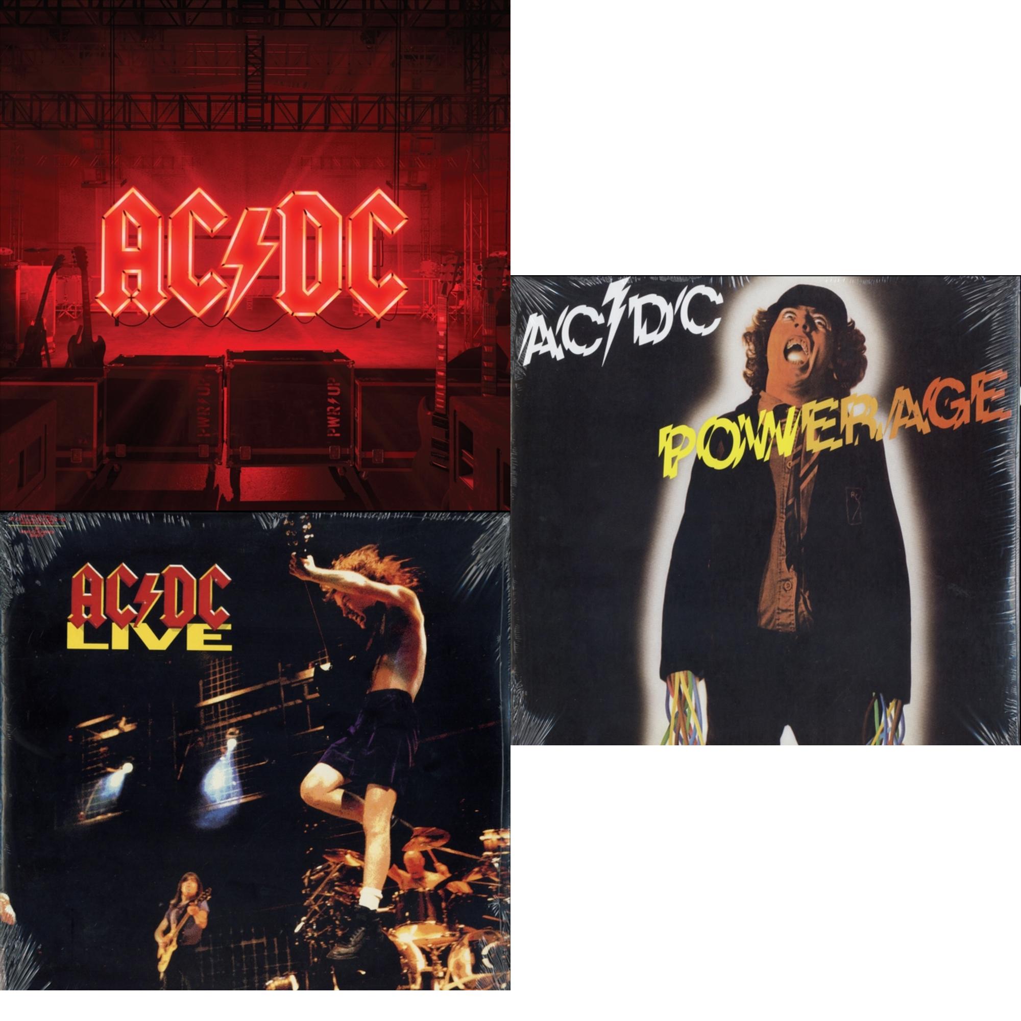 Power Up (180G/Gatefold Jacket/Inner Sleeve) & Powerage (180G) & Live (2LP/180G)