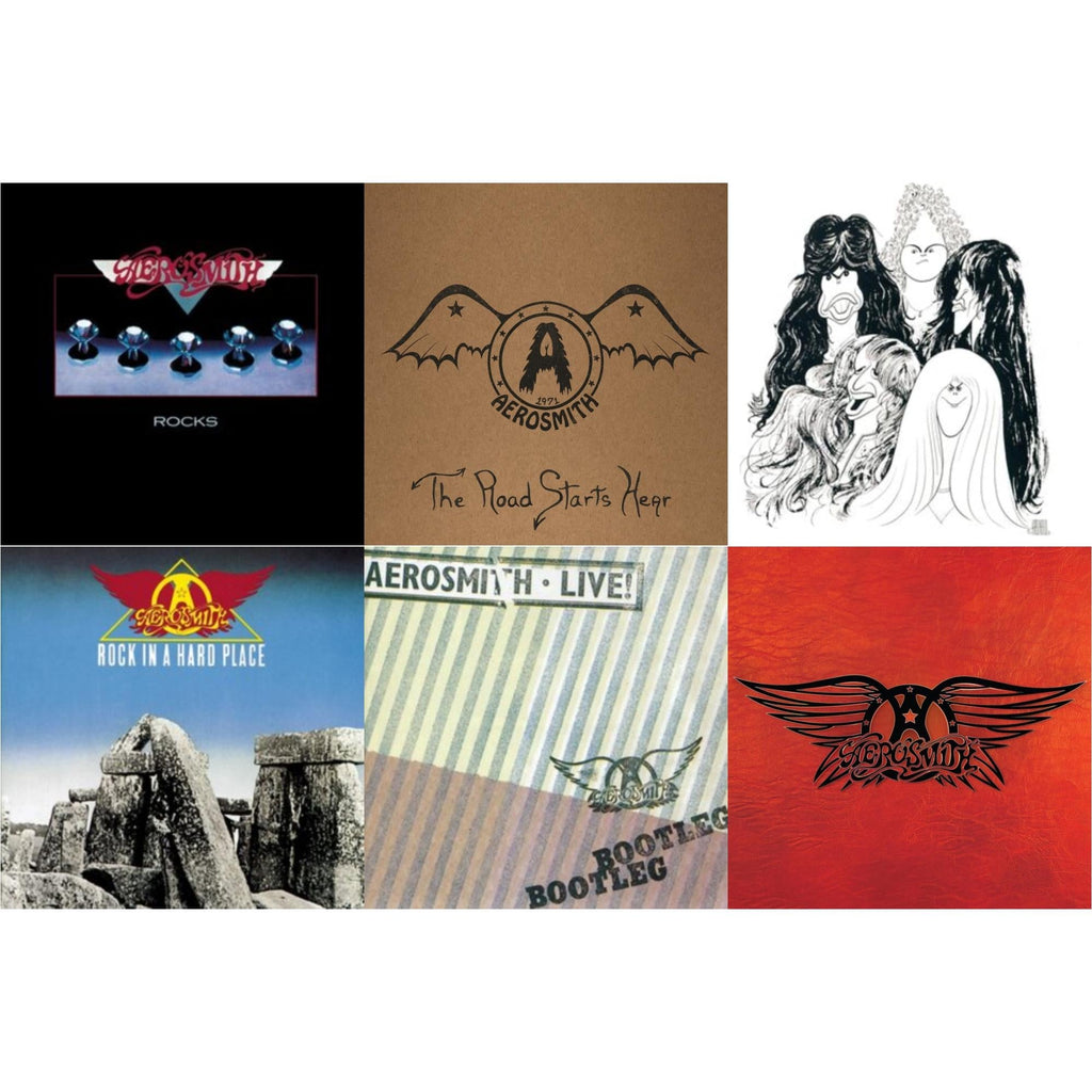 Aerosmith - Rocks & 1971: The Road Starts Here & Draw The Line & Rock In A Hard Place & Live! Bootleg (2LP) & Greatest Hits