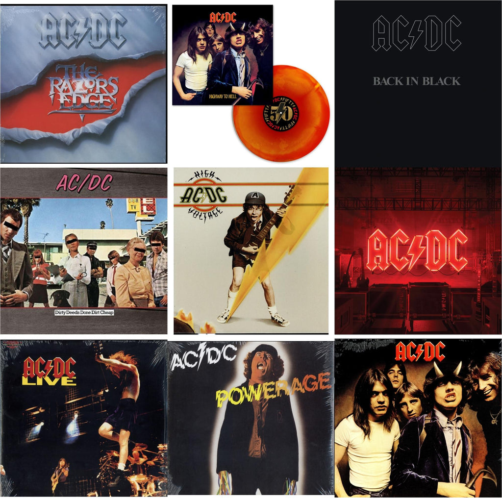 Ac/Dc - Power Up (180G/Gatefold Jacket/Inner Sleeve) & Highway To Hell (Orange Blend LP Vinyl) & High Voltage (180G) & Dirty Deeds Done Dirt Cheap (180G) & Powerage (180G) & Highway To Hell (180G) & Back In Black (180G) & Razor’S Edge (180G) & Live