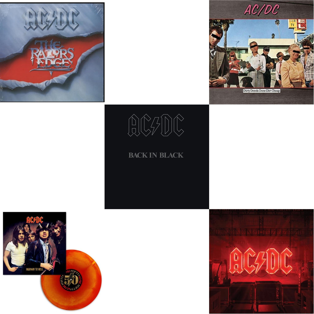 Power Up (180G/Gatefold Jacket/Inner Sleeve) & Highway To Hell (Orange Blend LP Vinyl) & Dirty Deeds Done Dirt Cheap (180G) & Back In Black (180G) & Razor’S Edge (180G)