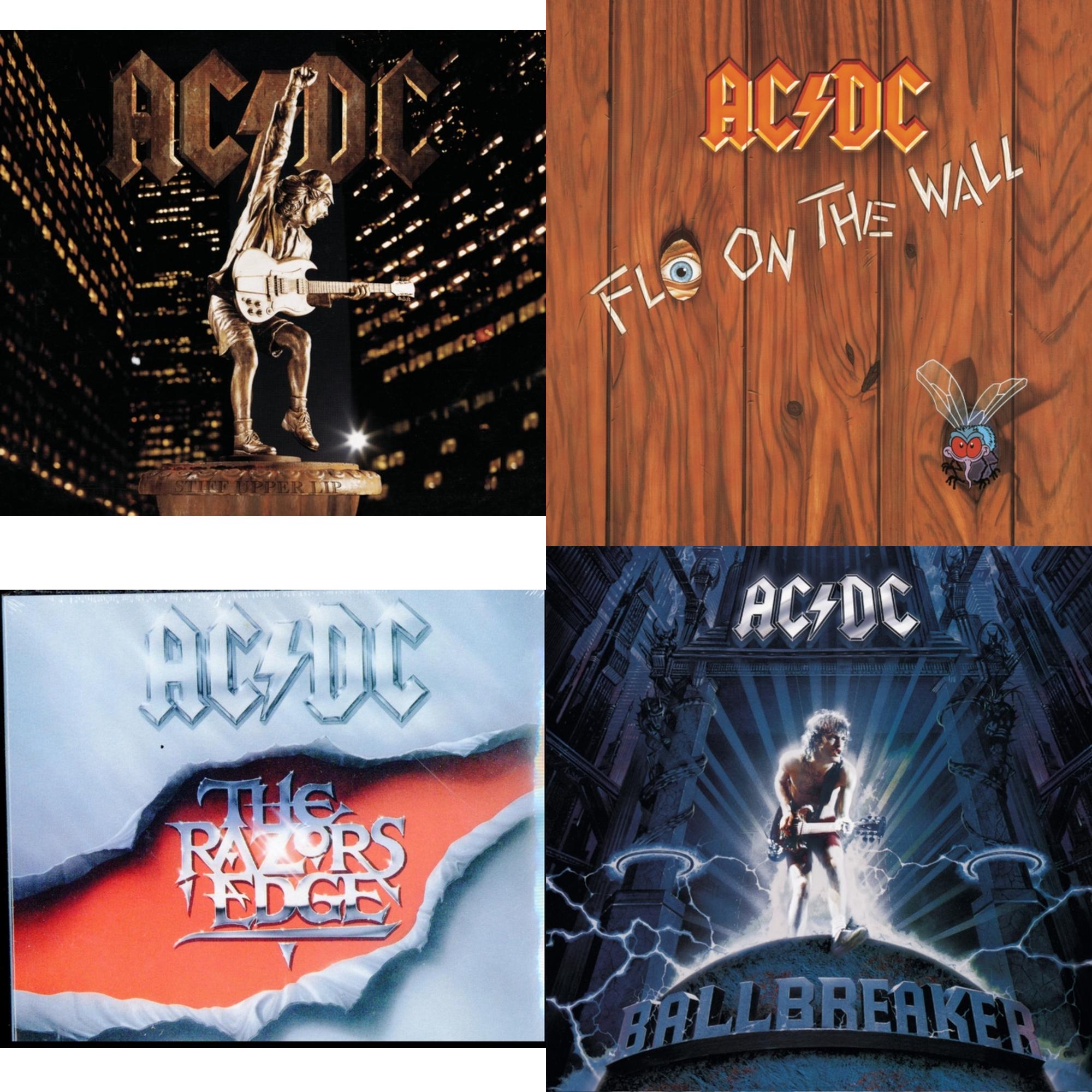 Ac/Dc - Razor's Edge & Ballbreaker & Stiff Upper Lip & Fly On The Wall - CD Bundle
