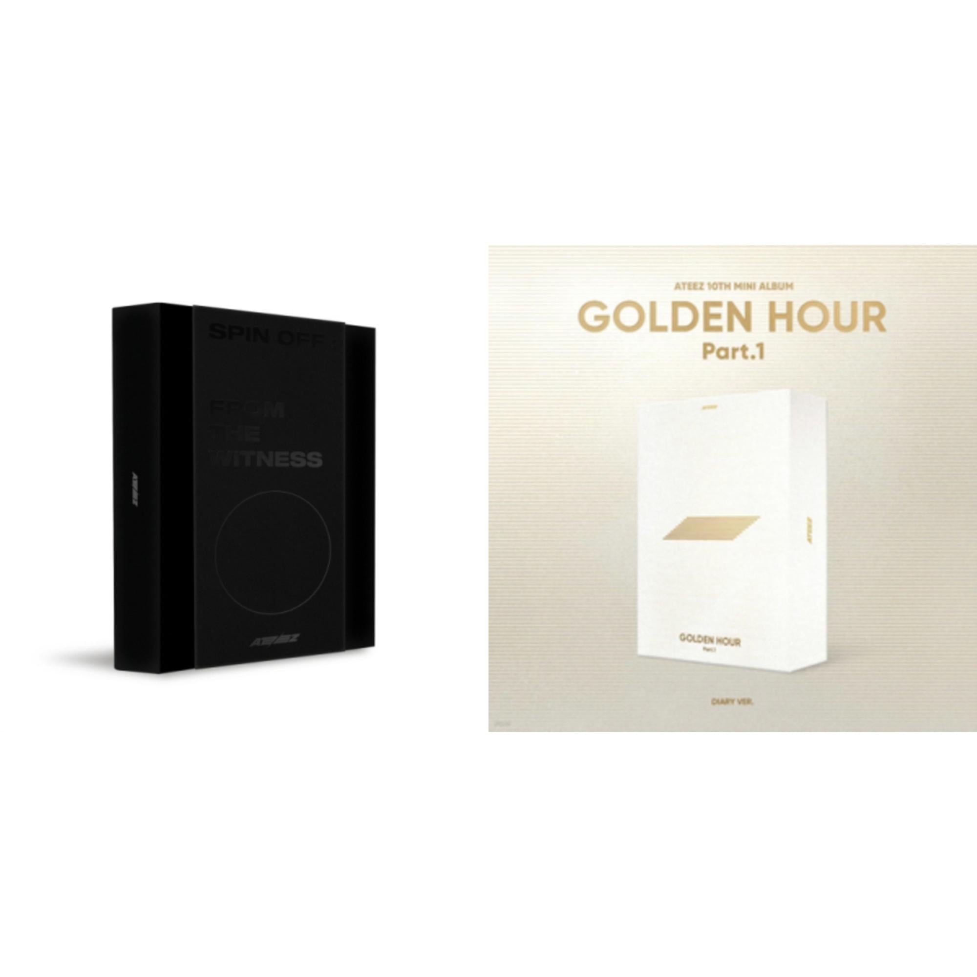 Ateez - Golden Hour: Part.1 (Diary Ver.) & Spin Off : From The Witness (Witness Version) (Limited) - CD Bundle