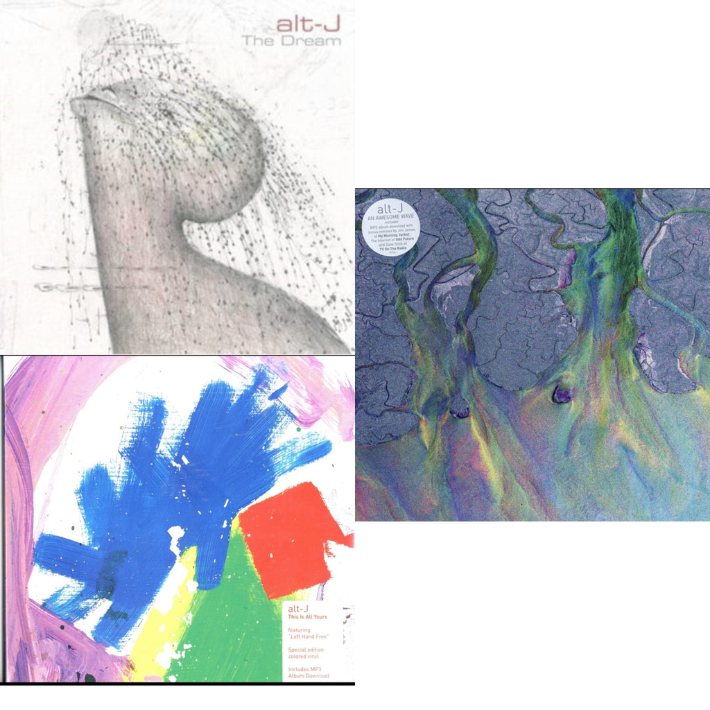 Alt-J - Dream (Milky Clear LP Vinyl) (I) & This Is All Yours (Neon Yellow LP Vinyl) & Awesome Wave