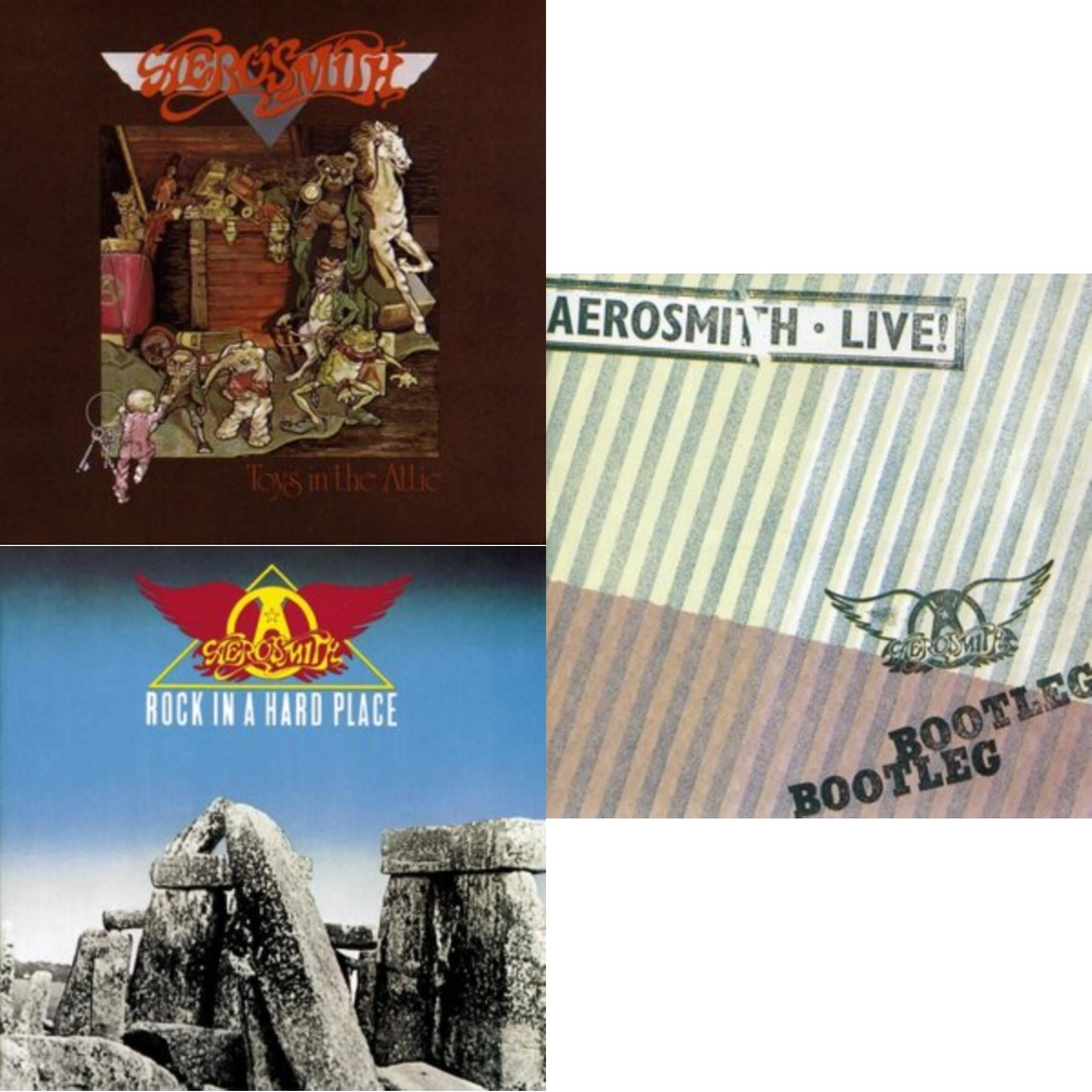 Toys In The Attic & Rock In A Hard Place & Live! Bootleg (2LP)