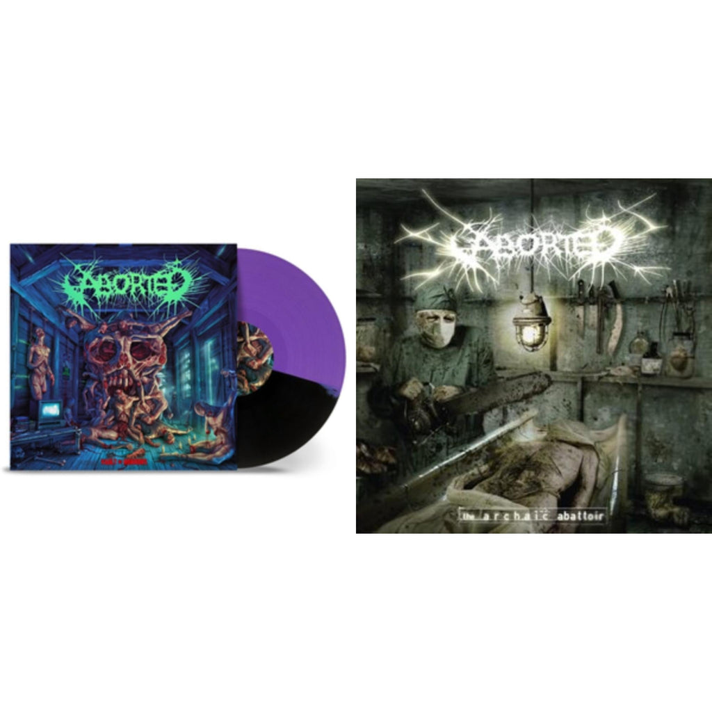 Archaic Abattoir (Limited Edition/Red LP Vinyl) & Vault Of Horrors (Purple Black Split LP Vinyl)