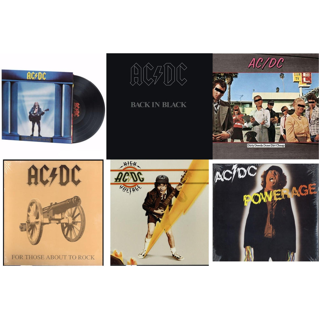High Voltage (180G) & Dirty Deeds Done Dirt Cheap (180G) & Powerage (180G) & Back In Black (180G) & For Those About To Rock (180G) & Who Made Who (180G)