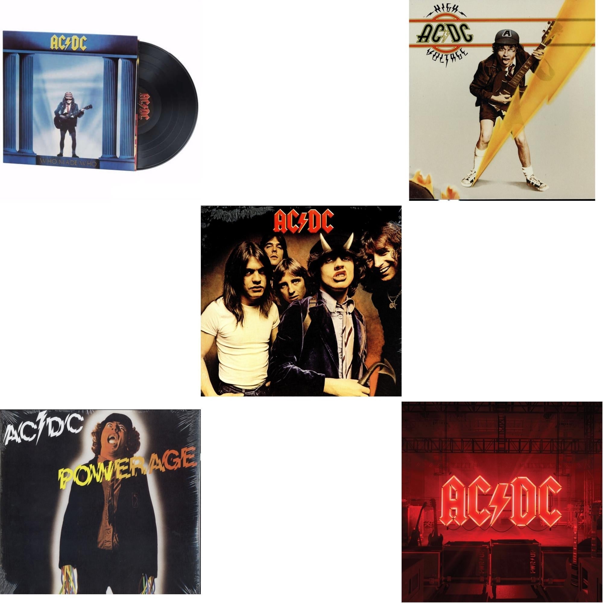 Power Up (180G/Gatefold Jacket/Inner Sleeve) & High Voltage (180G) & Powerage (180G) & Highway To Hell (180G) & Who Made Who (180G)