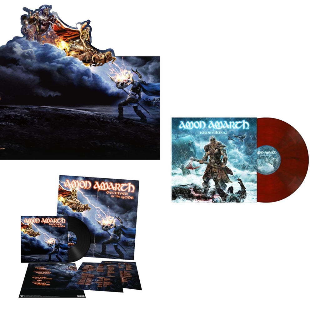 Amon Amarth - Deceiver Of The Gods & Deceiver Of The Gods & Jomsviking (Ruby Red Marbled) - LP Vinyl Bundle