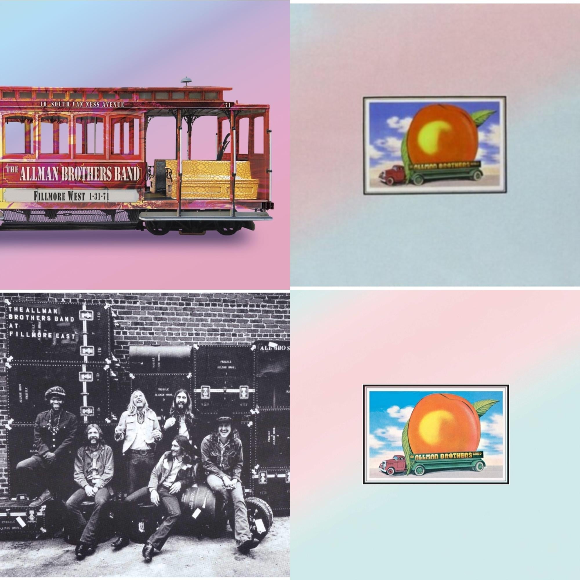 Live At Fillmore East & Eat A Peach (2LP) & Eat A Peach (Light Pink & Light Blue LP Vinyl) & Fillmore West 1-31-71