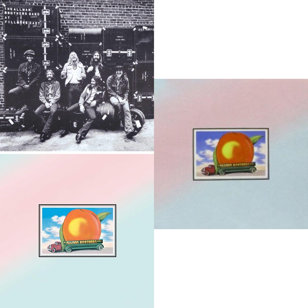 Allman Brothers Band - Live At Fillmore East & Eat A Peach (2LP) & Eat A Peach (Light Pink & Light Blue LP Vinyl)