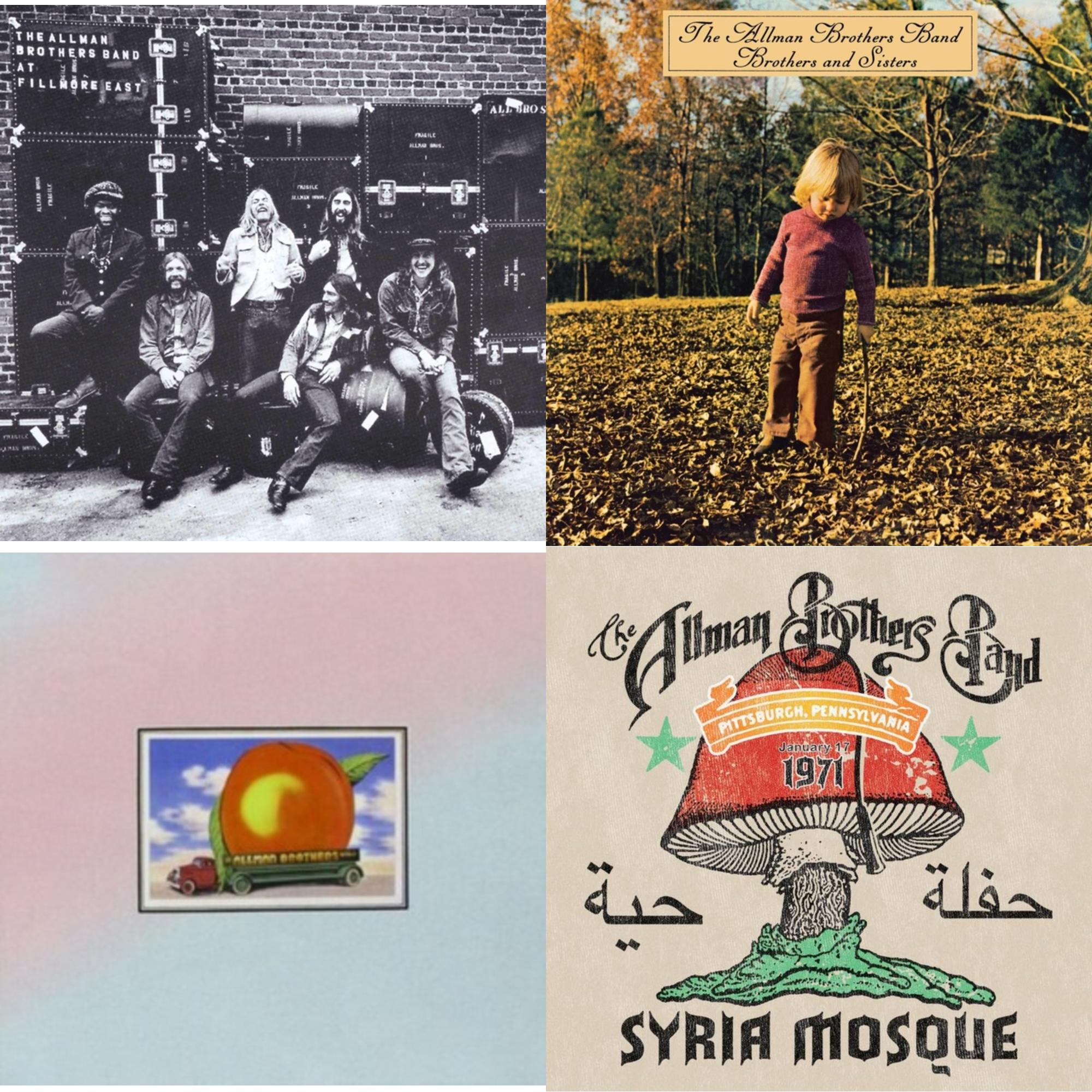 Live At Fillmore East & Brothers & Sisters & Eat A Peach (Light Pink & Light Blue LP Vinyl) & Syria Mosque: Pittsburgh, Pa January 17, 1971 (Live) (Pittsburgh Steel Gray Vinyl/2LP)