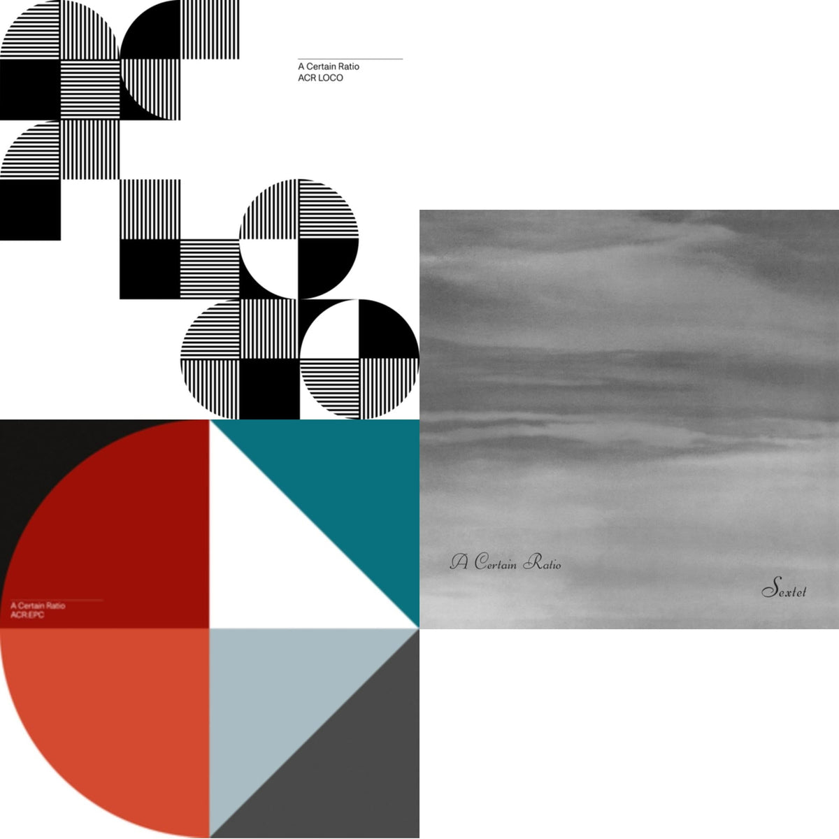A Certain Ratio - Acr:Epc (Limited Edition/Cornflour Blue LP Vinyl) & Sextet (Limited Edition White LP Vinyl) & Acr Loco (Limited Edition Color LP Vinyl)