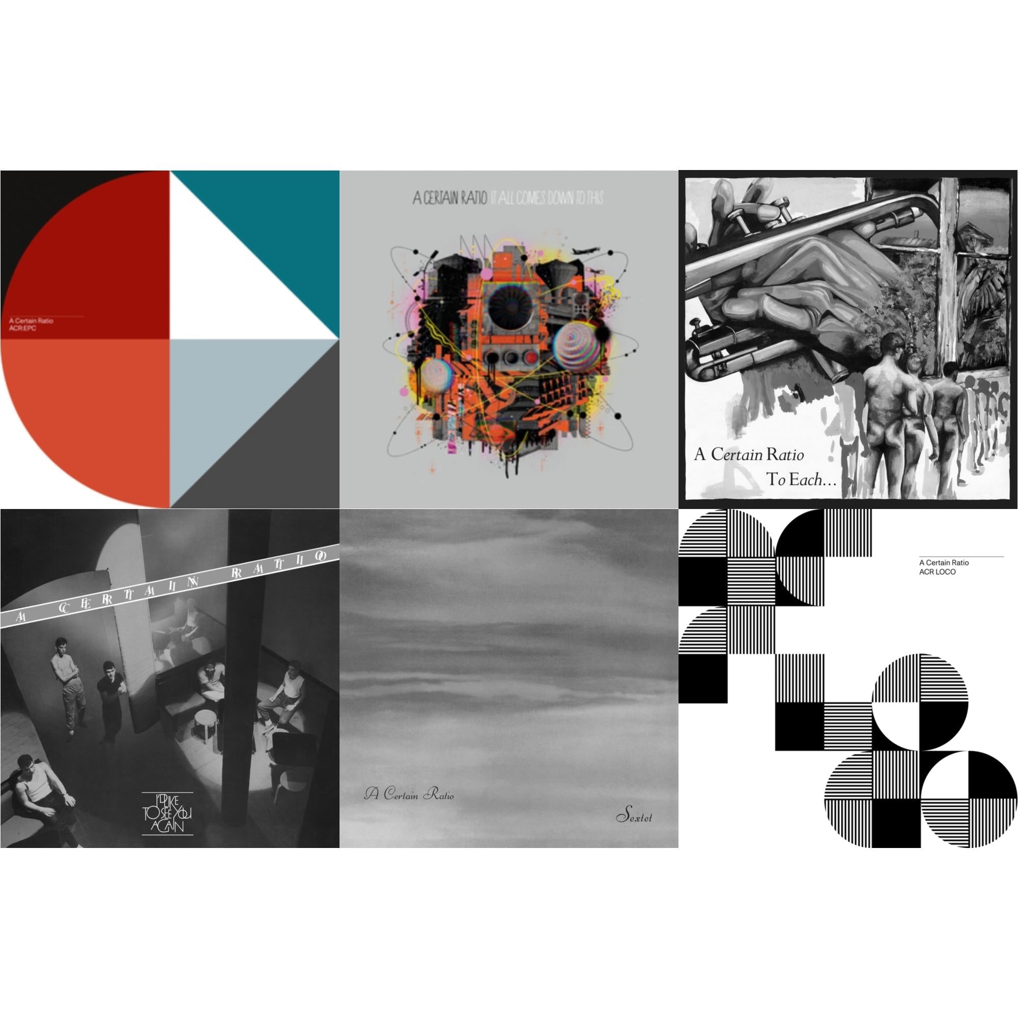 A Certain Ratio - Acr:Epc (Limited Edition/Cornflour Blue LP Vinyl) & It All Comes Down To This & To Each... (Limited Edition White LP Vinyl) & I'd Like To See You Again (Limited Edition White LP Vinyl) & Sextet (Limited Edition White LP Vinyl) & Acr