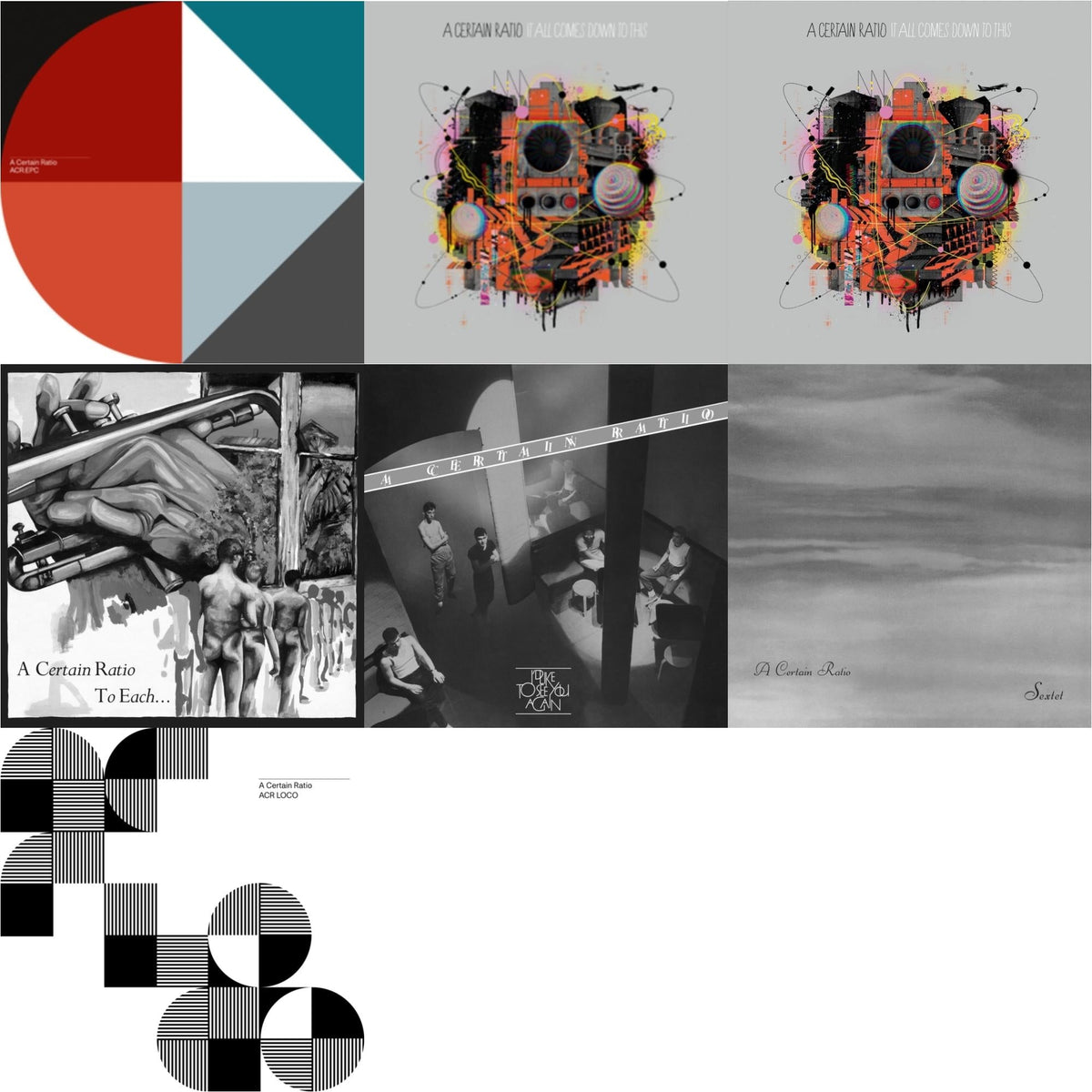 A Certain Ratio - Acr:Epc (Limited Edition/Cornflour Blue LP Vinyl) & It All Comes Down To This & It All Comes Down To This (Limited/Neon Pink LP Vinyl) & To Each... (Limited Edition White LP Vinyl) & I'd Like To See You Again (Limited Edition White