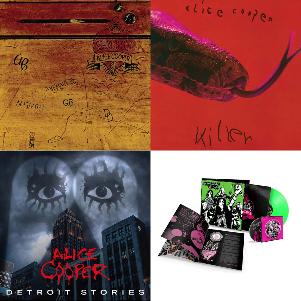 Detroit Stories (2LP) & Live From The Astroturf (Glow-In-The-Dark LP Vinyl/DVD) & School's Out (Expanded & Remastered/3LP) & Killer (Expanded & Remastered/3LP)
