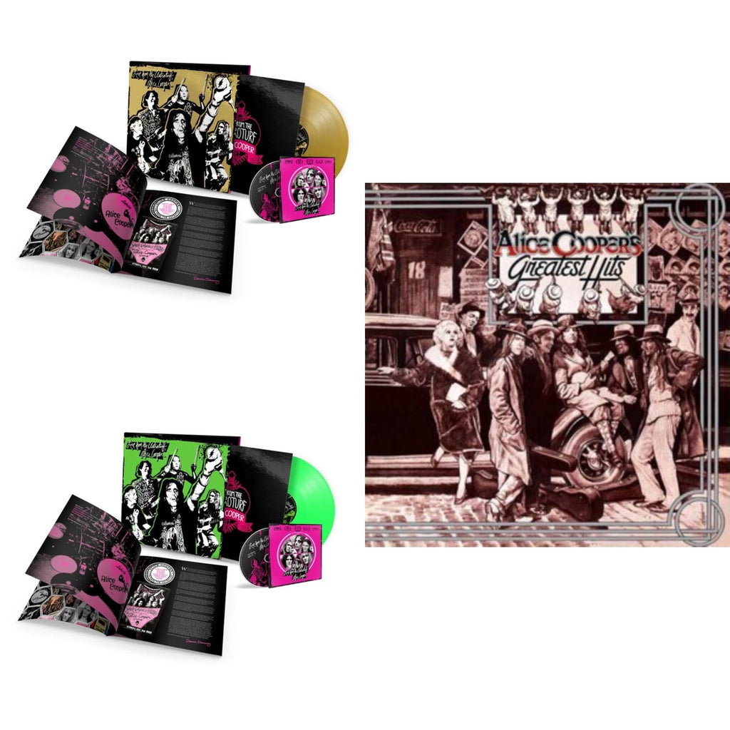 Live From The Astroturf (Glow-In-The-Dark LP Vinyl/DVD) & Live From The Astroturf (Gold LP Vinyl/DVD) & Alice Cooper's Greatest Hits (180G/Limited Anniversary Edition)
