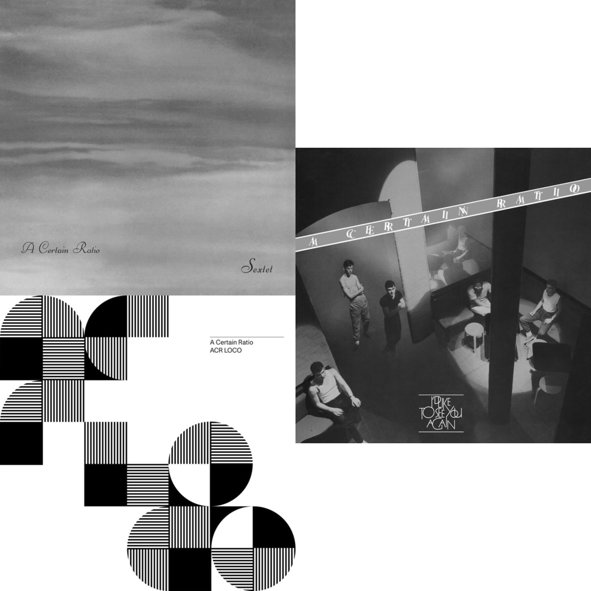 A Certain Ratio - Sextet (Limited Edition White LP Vinyl) & Acr Loco (Limited Edition Color LP Vinyl) & I'd Like To See You Again (Limited Edition White LP Vinyl)
