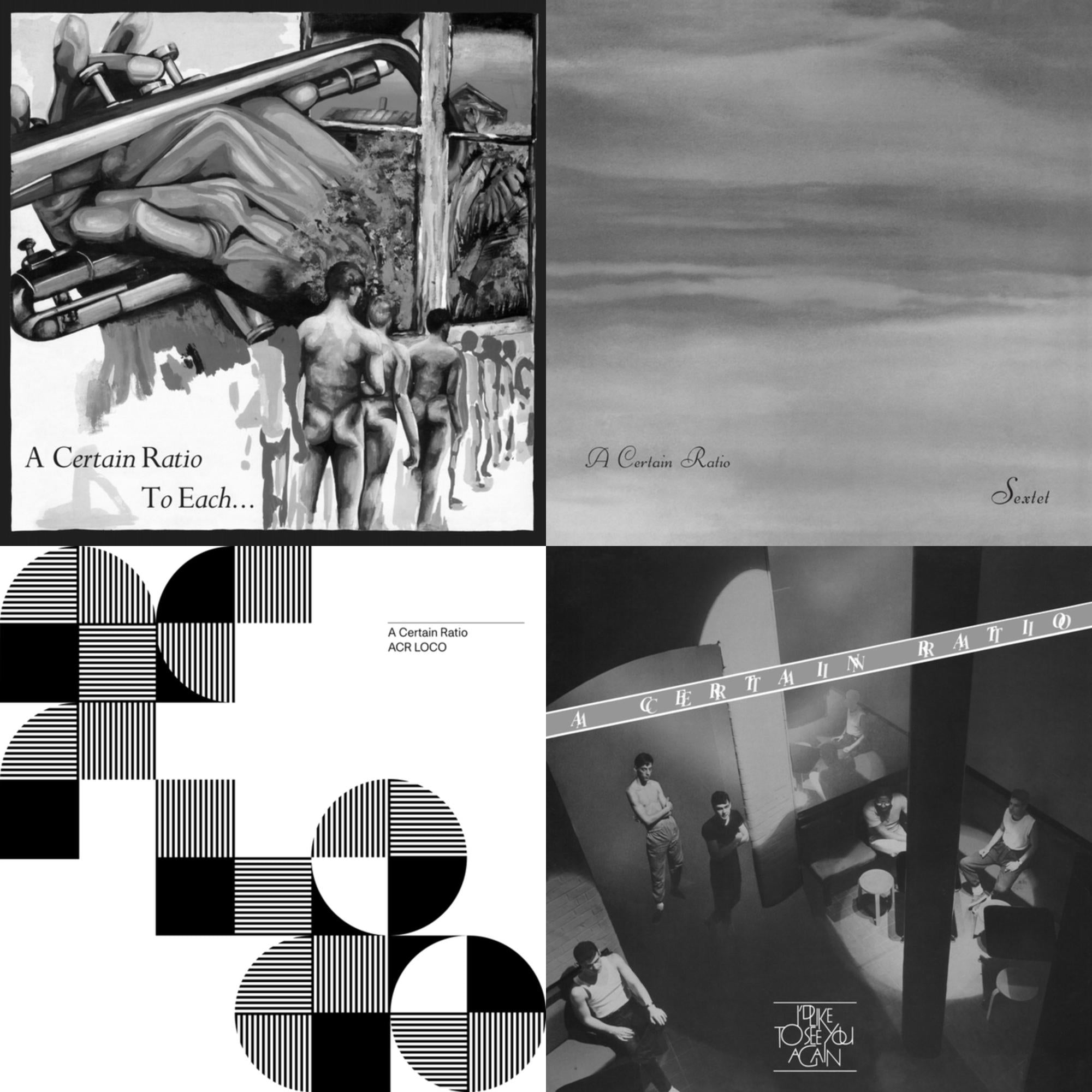 A Certain Ratio - To Each... (Limited Edition White LP Vinyl) & Sextet (Limited Edition White LP Vinyl) & Acr Loco (Limited Edition Color LP Vinyl) & I'd Like To See You Again (Limited Edition White LP Vinyl)