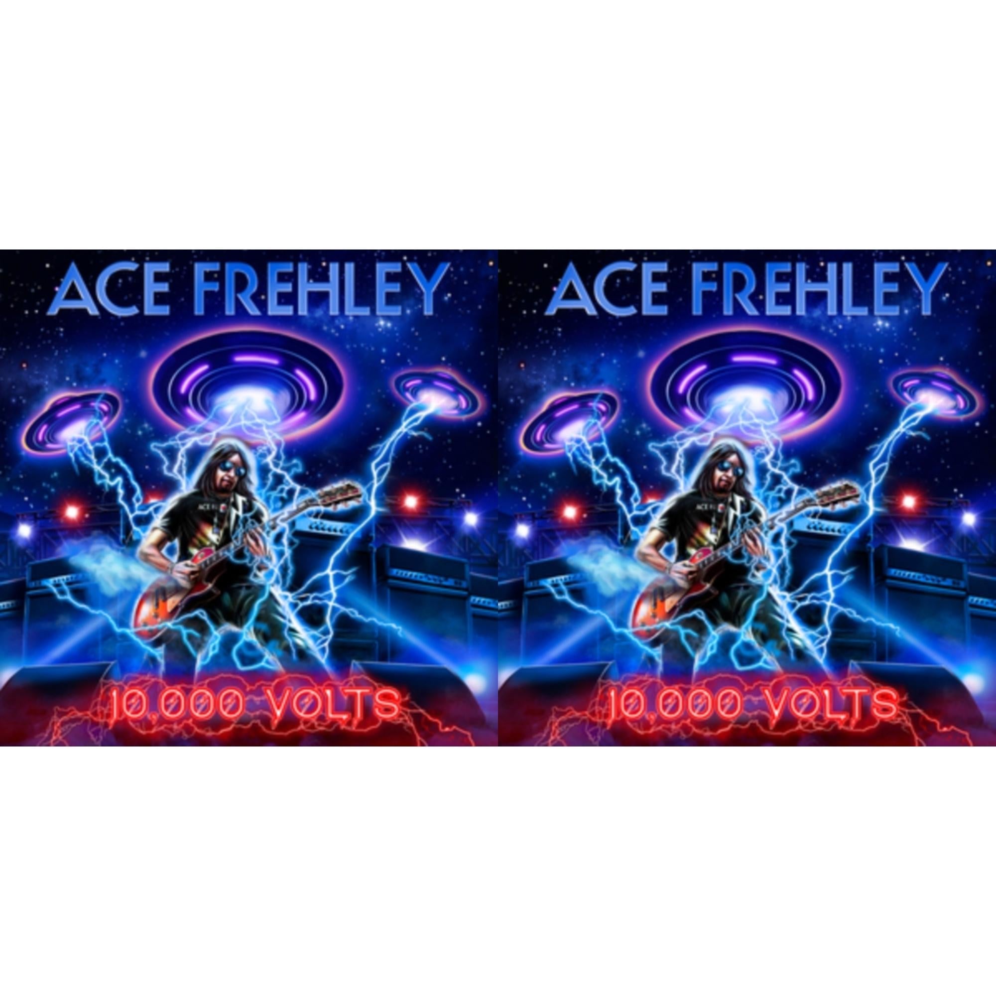 Ace Frehley - 10,000 Volts (Orange Tabby LP Vinyl) & 10,000 Volts (Edge Only Splatter/Metal Gym Locker/Red Splatter LP Vinyl)