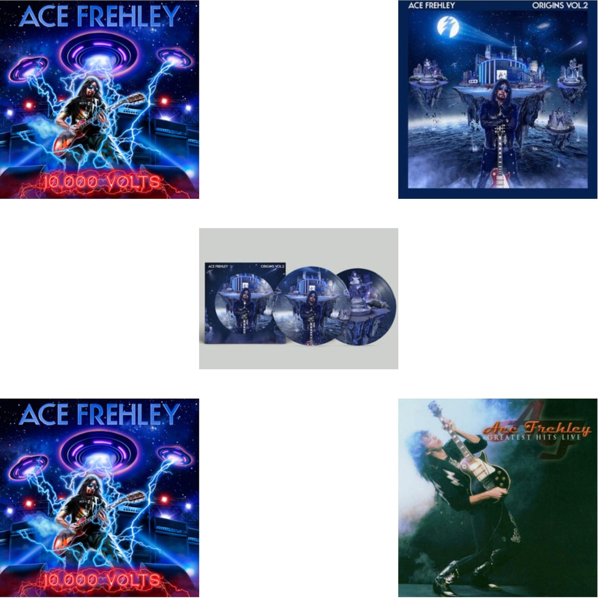 Greatest Hits Live & 10,000 Volts (Edge Only Splatter/Metal Gym Locker/Red Splatter LP Vinyl) & 10,000 Volts (Orange Tabby LP Vinyl) & Origins Vol.2 (Blue & White LP Vinyl) & Origins: Vol. 2 (Picture Disc)