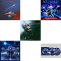 Greatest Hits Live & 10,000 Volts (Edge Only Splatter/Metal Gym Locker/Red Splatter LP Vinyl) & Origins Vol.2 (Blue & White LP Vinyl) & Origins: Vol. 2 (Picture Disc) & Frehley's Comet (Red & Blue Hand Poured Effect LP Vinyl)