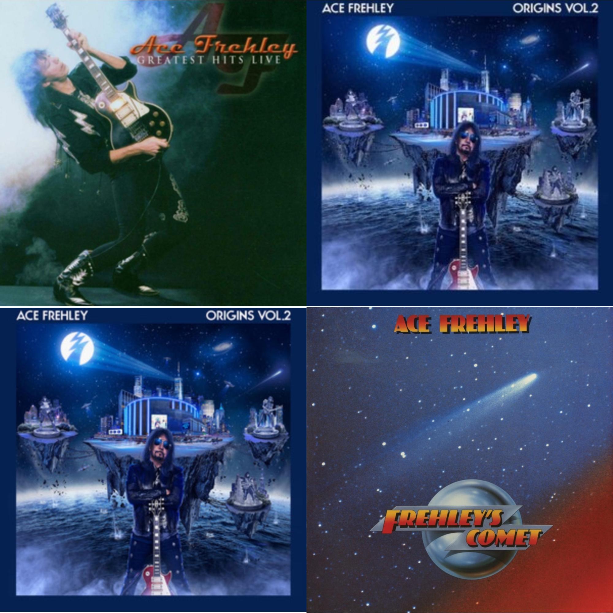 Greatest Hits Live & Origins Vol.2 (Blue & White LP Vinyl) & Origins: Vol. 2 (I) & Frehley's Comet (Red & Blue Hand Poured Effect LP Vinyl)