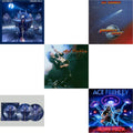 Ace Frehley - Greatest Hits Live & 10,000 Volts (Orange Tabby LP Vinyl) & Origins Vol.2 (Blue & White LP Vinyl) & Origins: Vol. 2 (Picture Disc) & Frehley's Comet (Red & Blue Hand Poured Effect LP Vinyl)