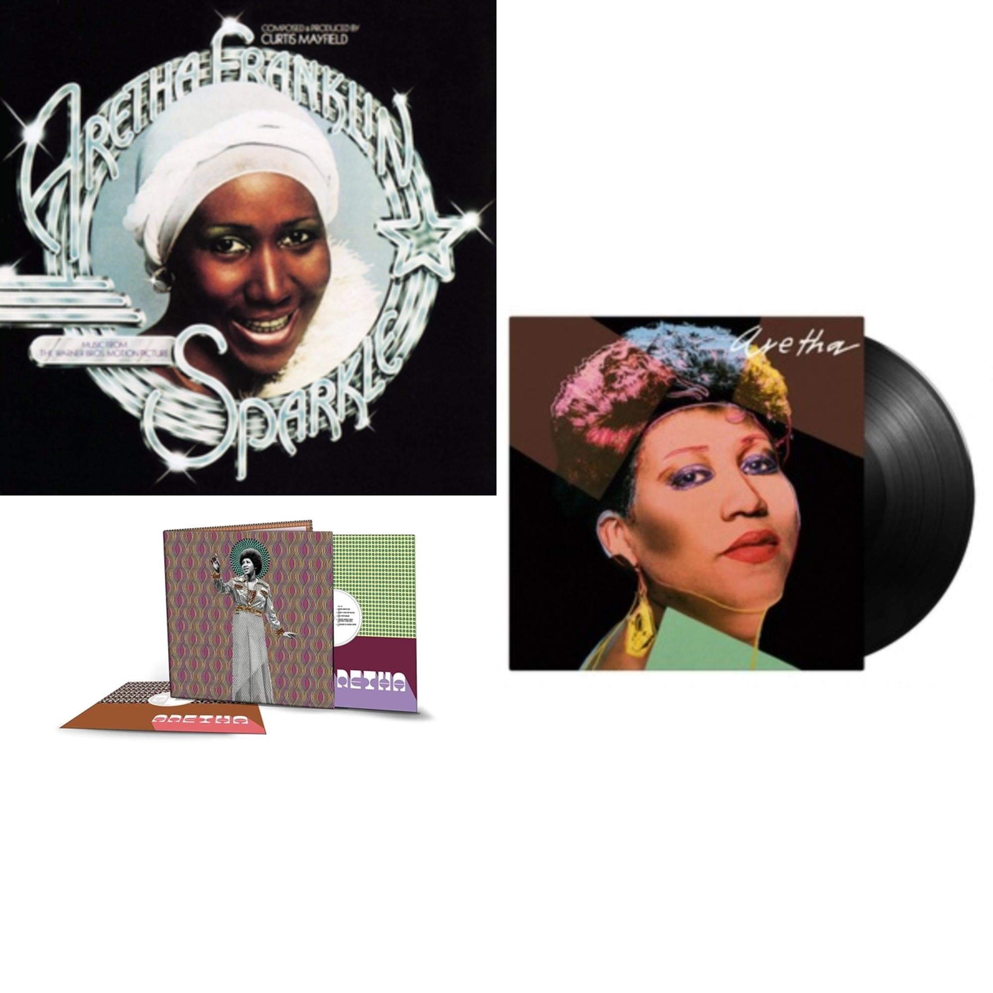 Sparkle (Crystal Clear LP Vinyl) (Syeor) & Aretha (2LP/140G) & Aretha (180G)
