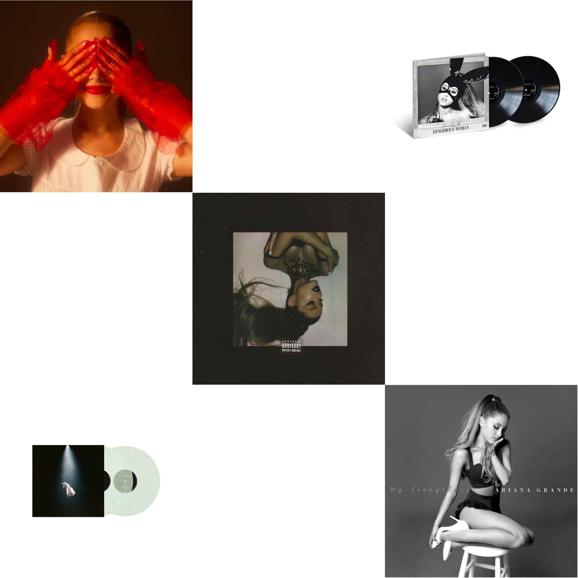 Eternal Sunshine (X) (Ruby LP Vinyl) & Eternal Sunshine Deluxe: Brighter Days Ahead (X) (Translucent Marble Vinyl/2LP) & Thank U, Next & Dangerous Woman (2LP) & My Everything