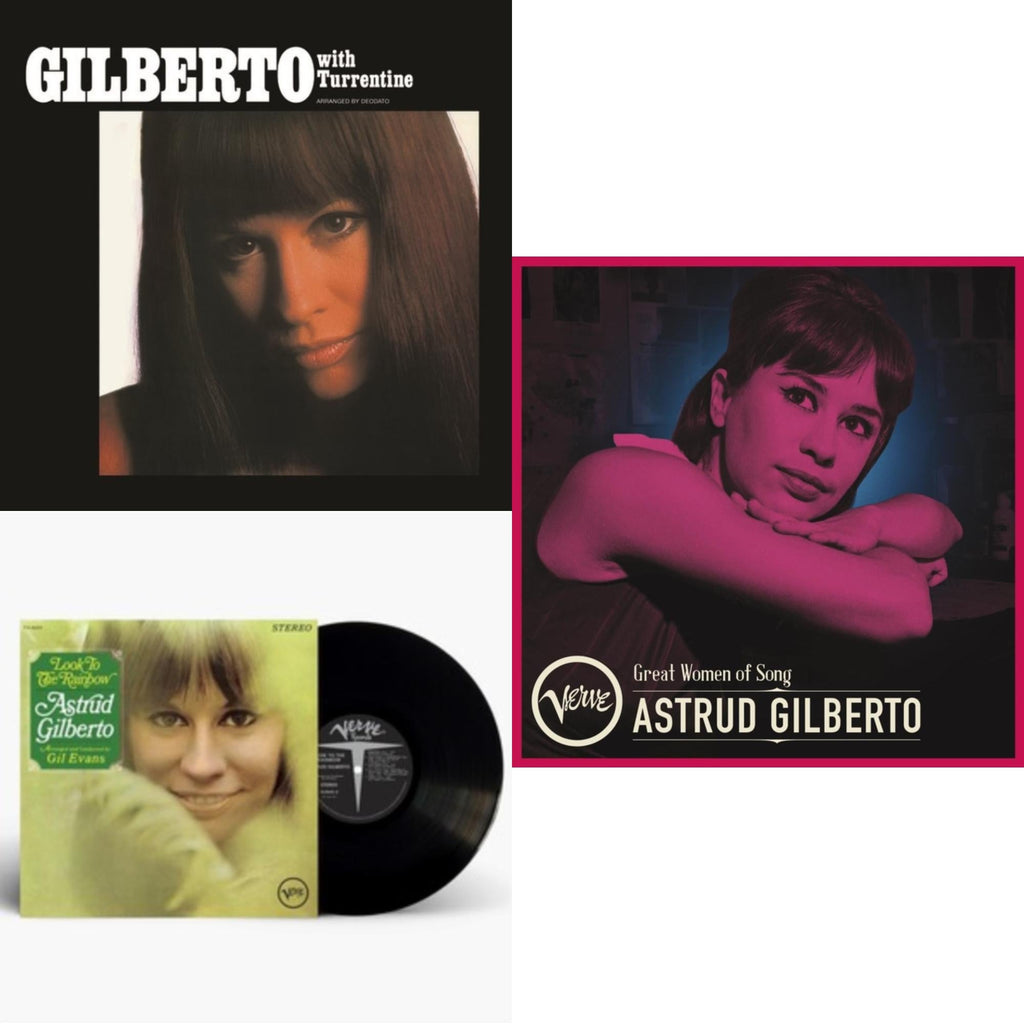 Astrud Gilberto - Gilberto With Turrentine & Look To The Rainbow (Verve By Request Series) & Great Women Of Song: Astrud Gilberto - LP Vinyl Bundle