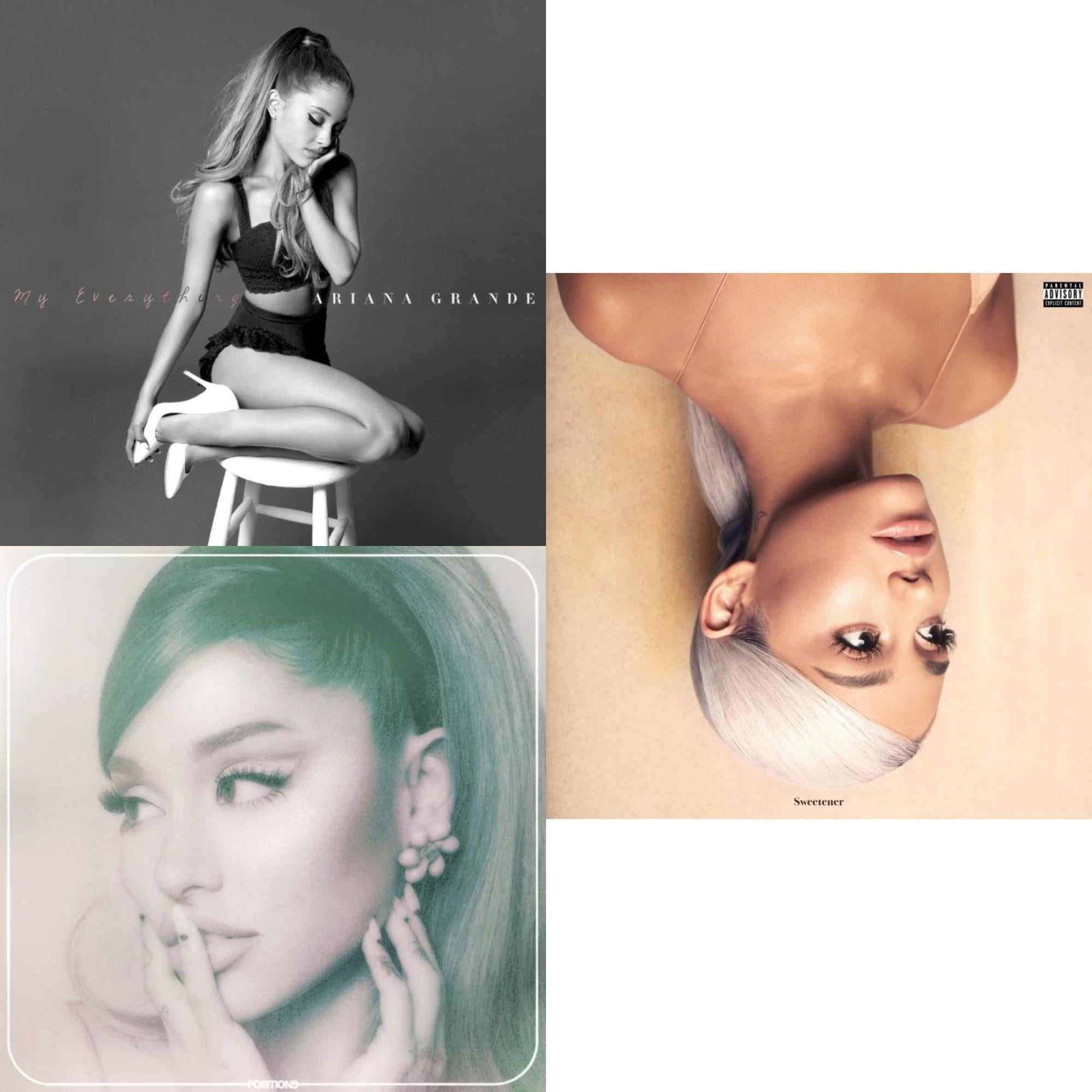 Positions (Coke Bottle Clear LP Vinyl) & Sweetener (X) (2LP) & My Everything
