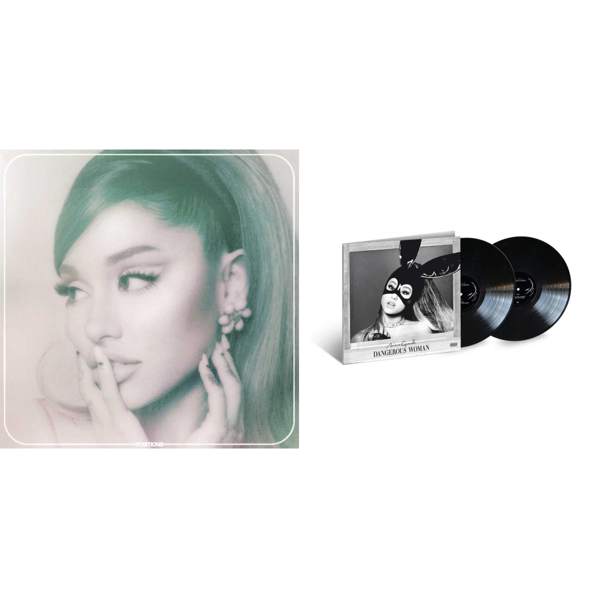 Positions (Coke Bottle Clear LP Vinyl) & Dangerous Woman (2LP)