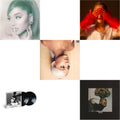 Positions (Coke Bottle Clear LP Vinyl) & Eternal Sunshine (X) (Ruby LP Vinyl) & Sweetener (X) (2LP) & Thank U, Next & Dangerous Woman (2LP)
