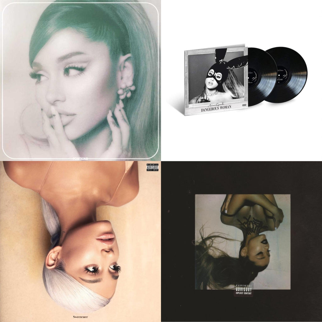 Positions (Coke Bottle Clear LP Vinyl) & Sweetener (X) (2LP) & Thank U, Next & Dangerous Woman (2LP)