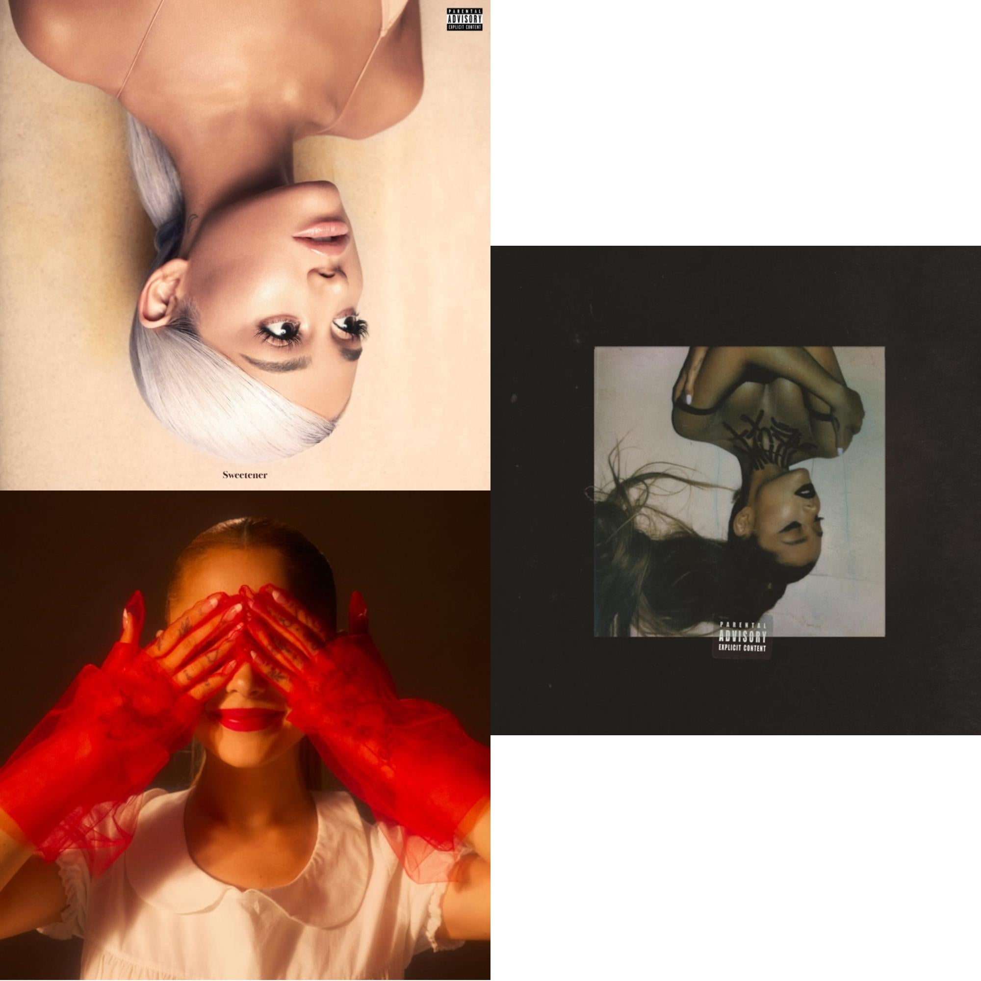 Ariana Grande - Eternal Sunshine (X) (Ruby LP Vinyl) & Sweetener (X) (2LP) & Thank U, Next