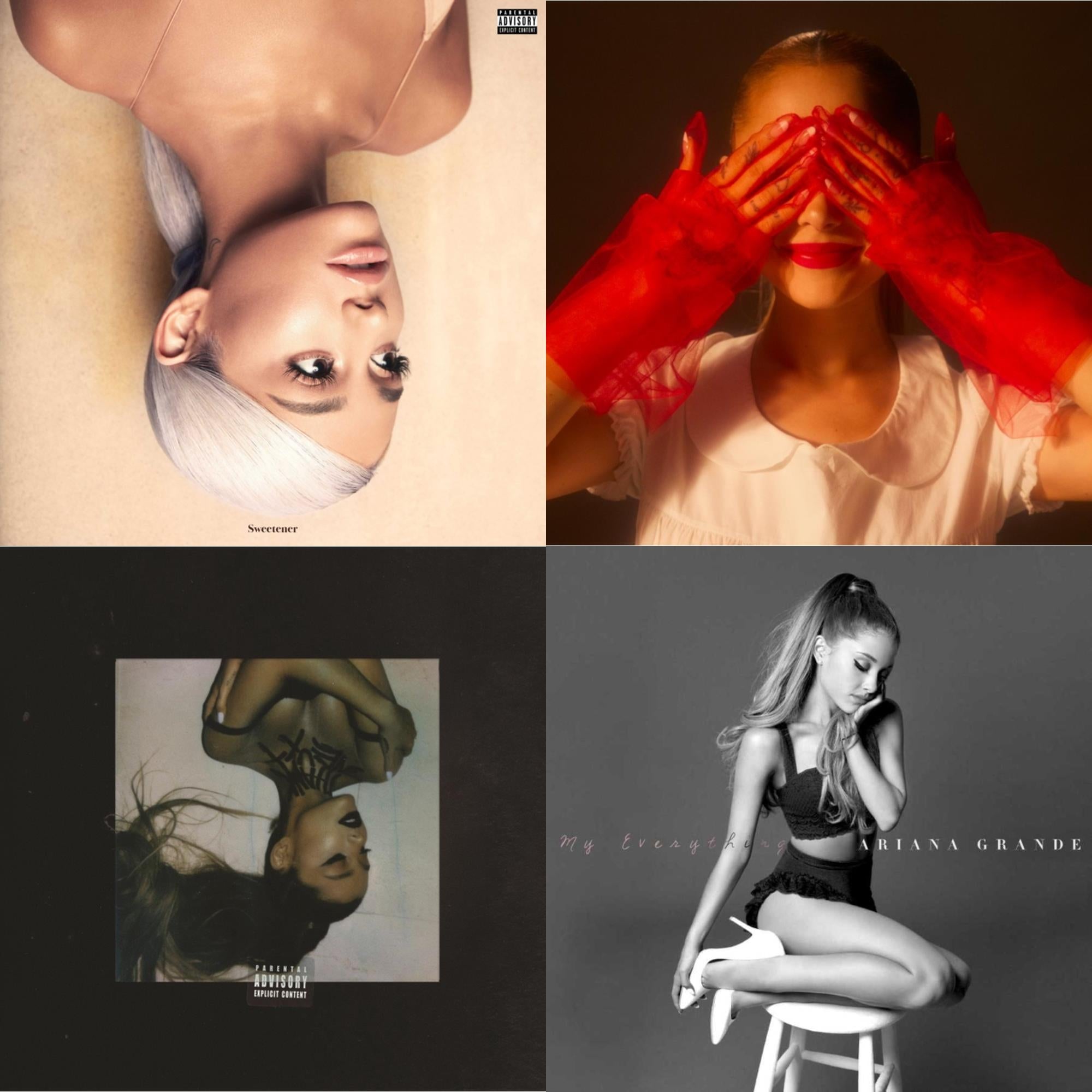 Eternal Sunshine (X) (Ruby LP Vinyl) & Sweetener (X) (2LP) & Thank U, Next & My Everything
