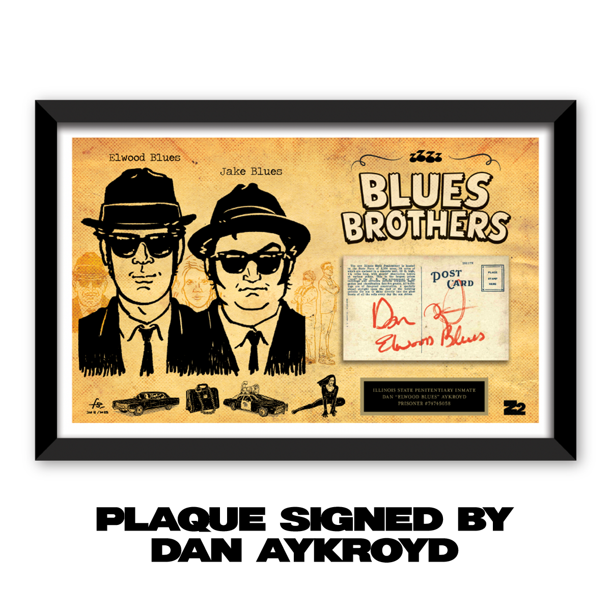 The Blues Brothers - The Escape of Joliet Jake - Signed by Dan Aykroyd (Platinum Edition) Graphic Novel & Vinyl Record