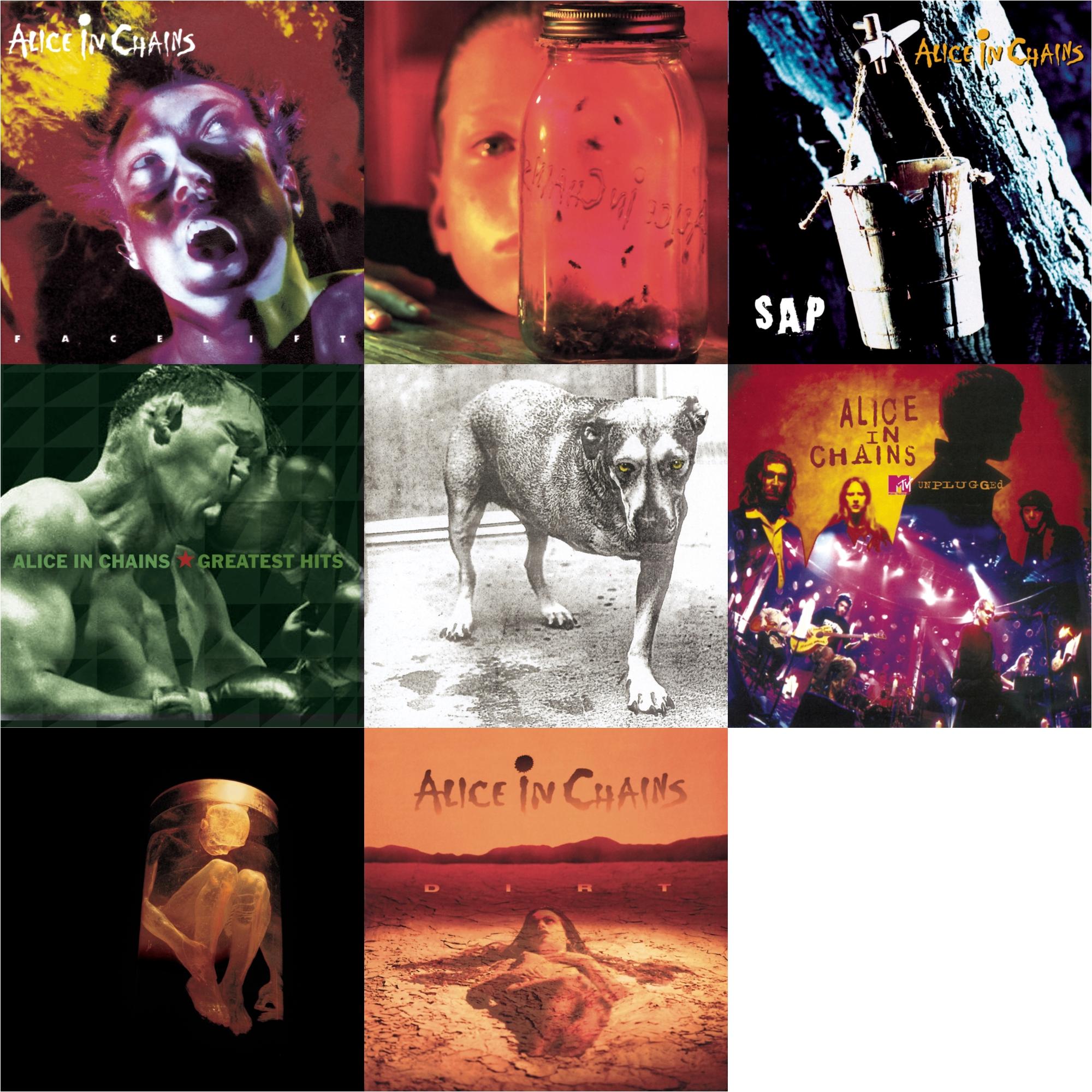 Dirt & Jar Of Flies & Greatest Hits & Unplugged & Sap & Nothing Safe: Best Of The Box & Facelift & Alice In Chains
