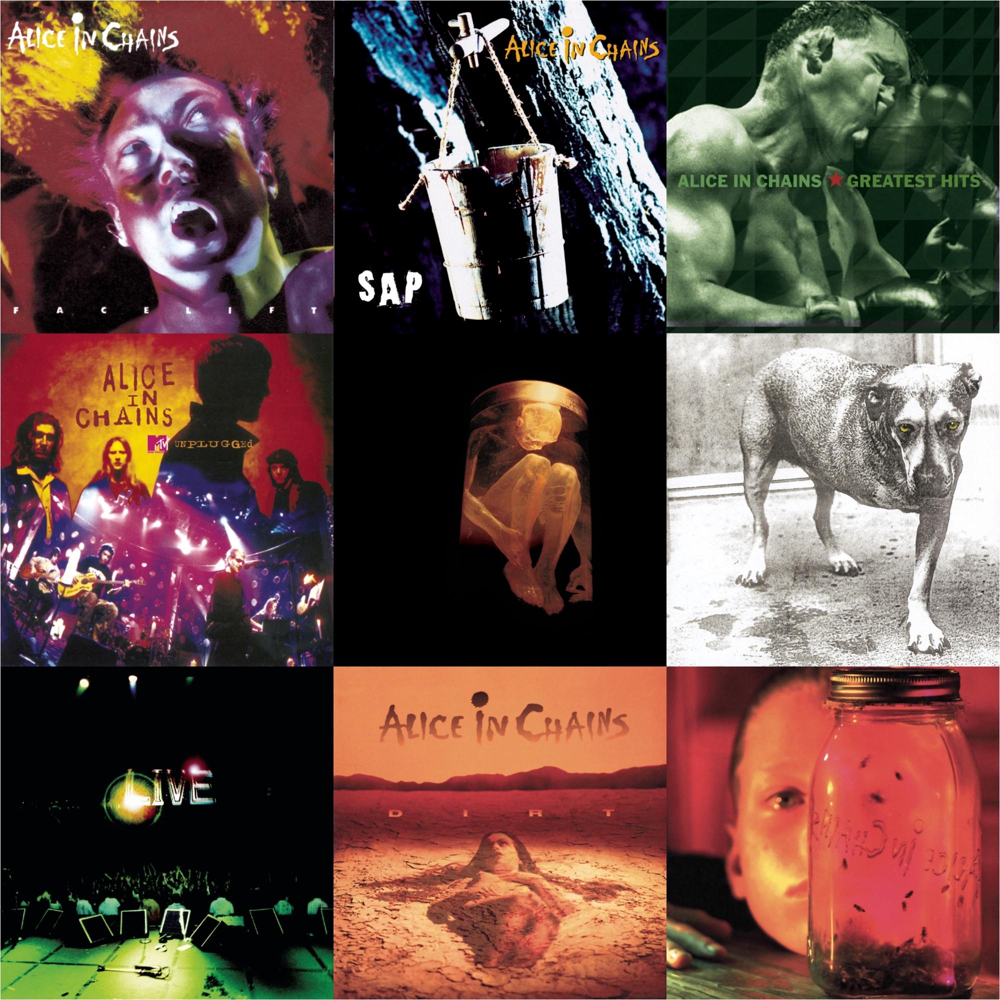 Dirt & Jar Of Flies & Greatest Hits & Unplugged & Sap & Live & Nothing Safe: Best Of The Box & Facelift & Alice In Chains