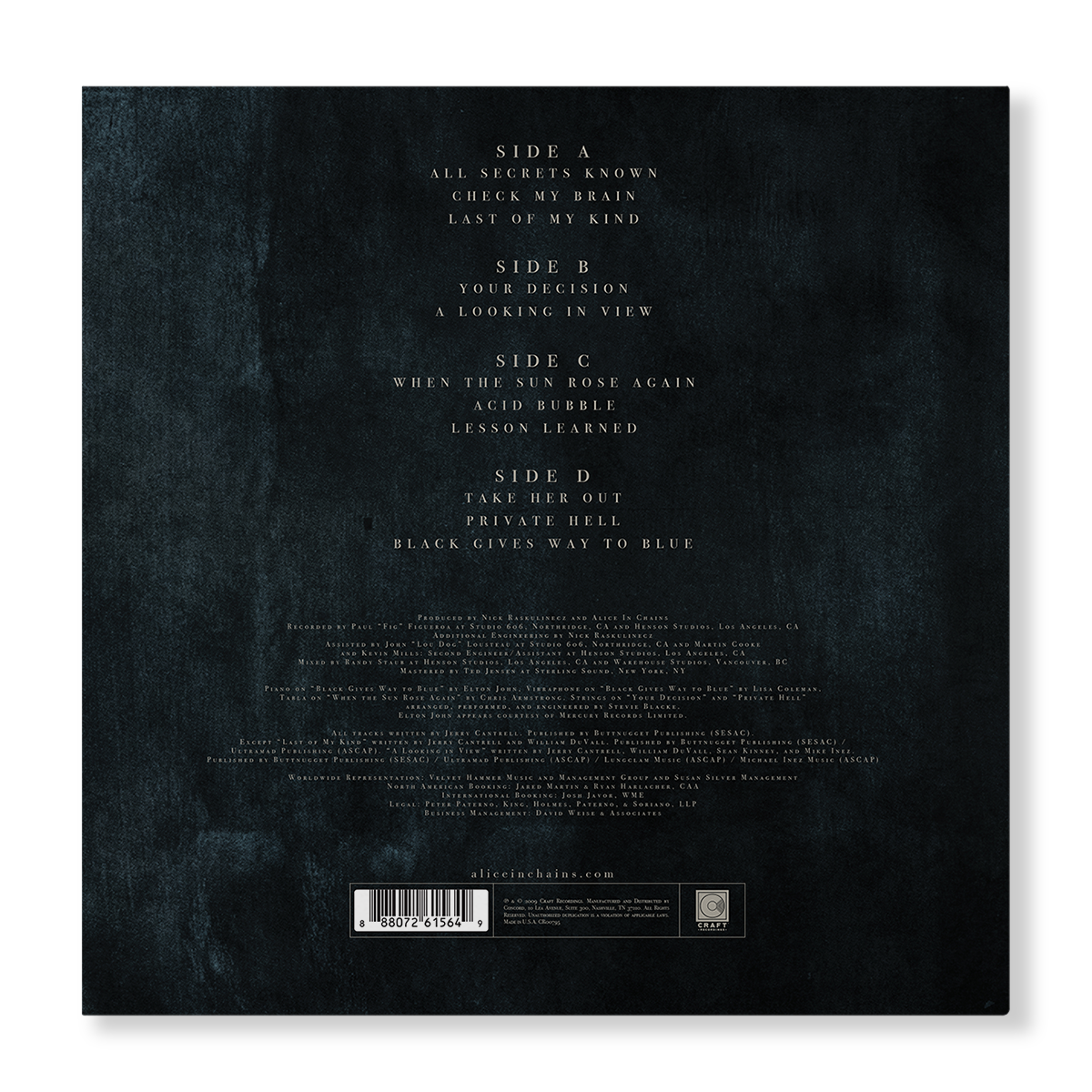 Black Gives Way to Blue 15th Anniversary (Wide 2LP) Vinyl Record
