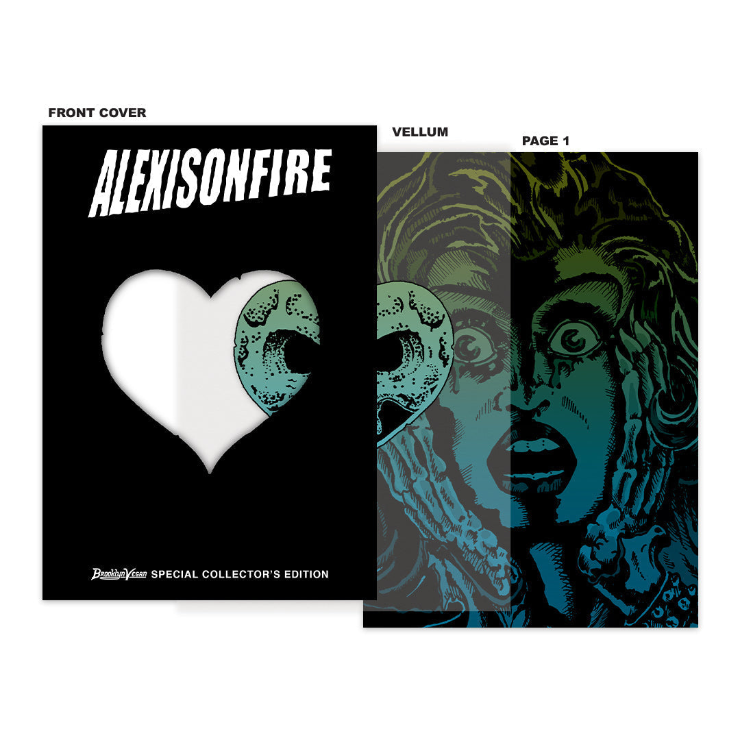 Alexisonfire - Watch Out! Black/White Marble LP + BrooklynVegan Special Edition Magazine (Limited to 500) - Vinyl Record