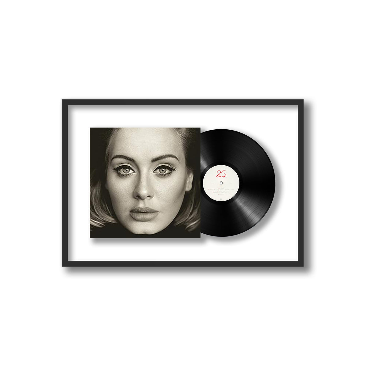 Adele - 25 - Framed Vinyl Record