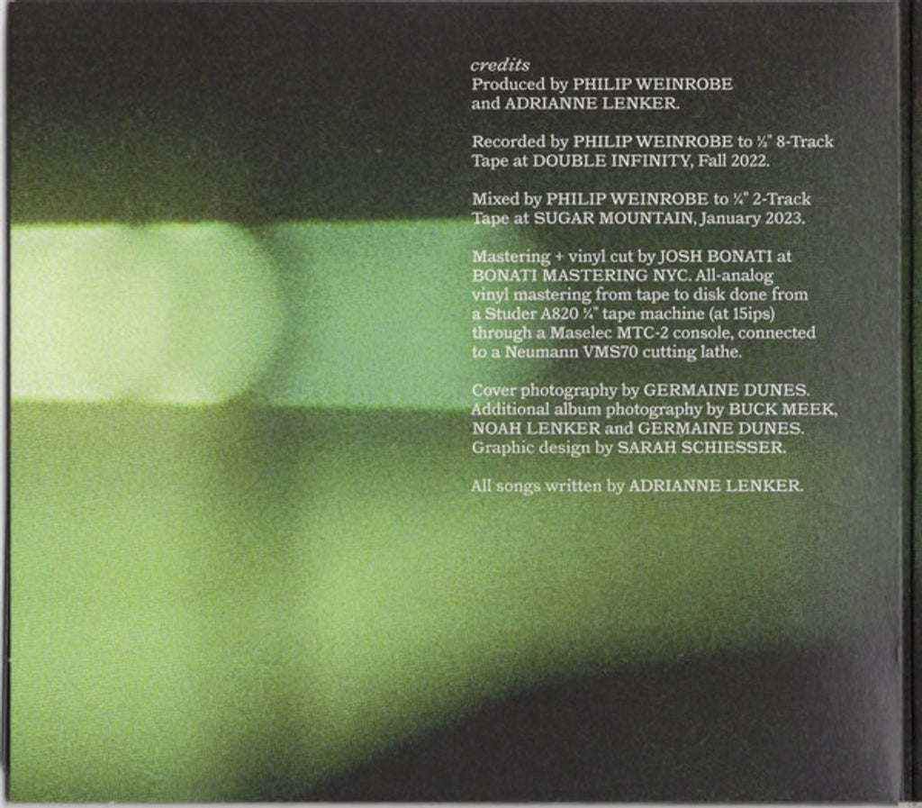 Adrianne Lenker – Bright Future Music CD