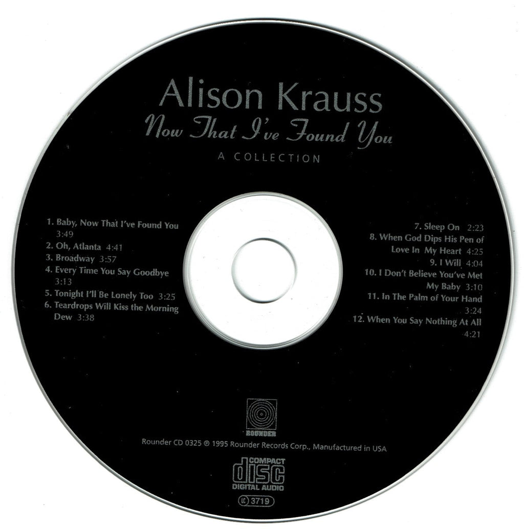 Alison Krauss – Now That I've Found You: A Collection Music CD