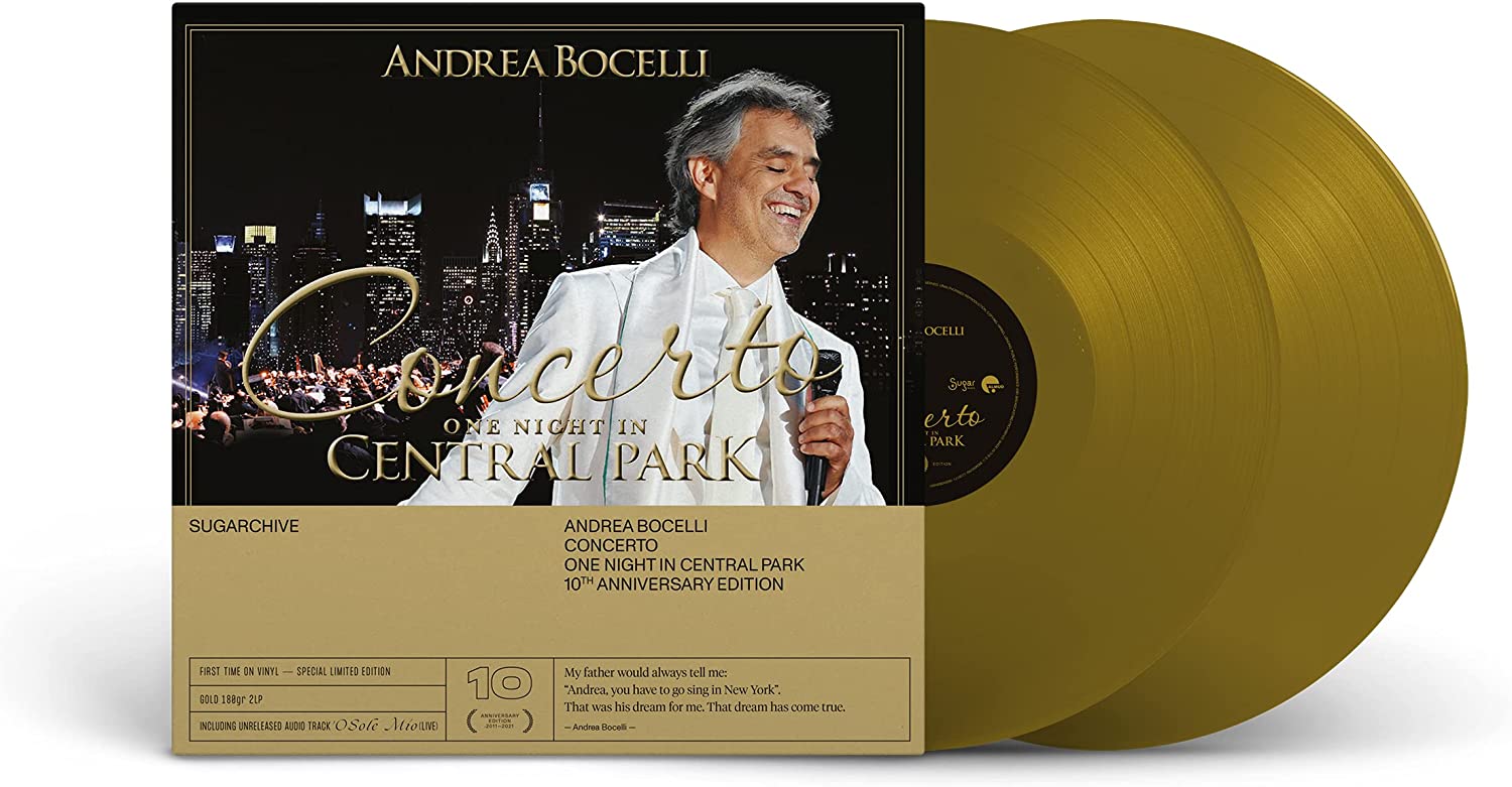 Concerto: One Night In Central Park - 10th Anniversary [Gold 2 LP] Vinyl Record