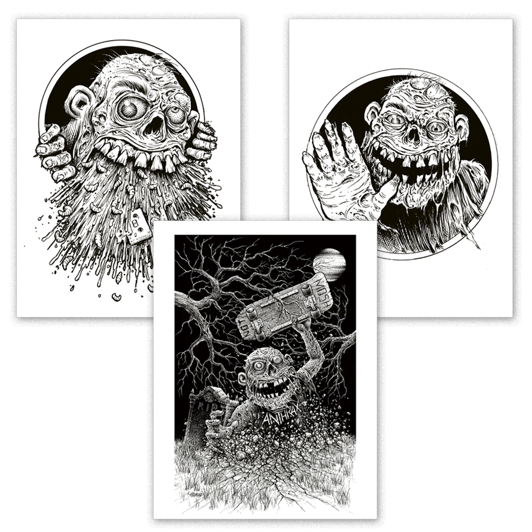 Anthrax Among The Living - Sawblade 3-Print Set (Limited to 100) Graphic Novel