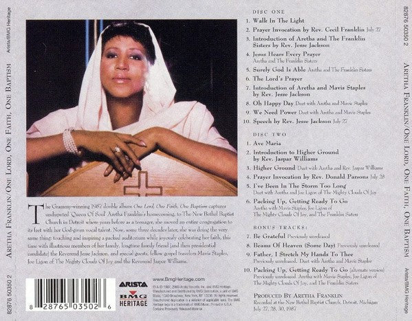 Aretha Franklin – One Lord One Faith One Baptism Music CD